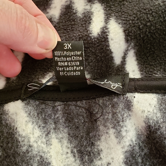 French Laundry 3x zipup black & white vest pockets - Picture 11 of 16